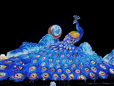 现代街道外景 街道灯会夜景 街道夜景 商业街外景