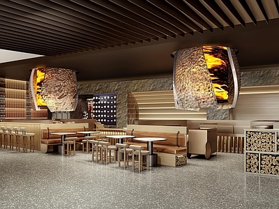 现代其他餐饮空间 日本料理 桐烧  施工图