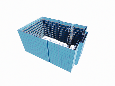 其他工业设备 脚手架 蓝色 施工建筑