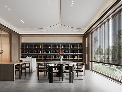 新中式现代中餐厅 会所包厢 酒店包厢 新中式餐厅
