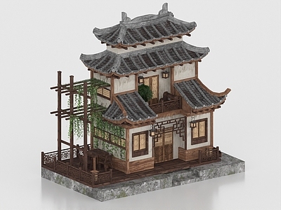 中式古建 古建 古代酒楼 古代建筑
