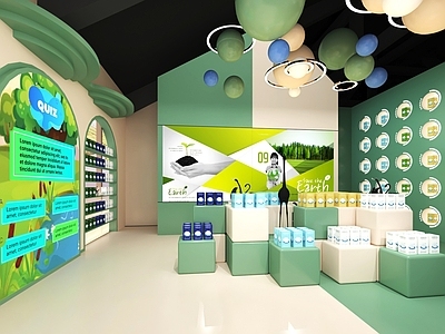 现代其他展厅 科普文创售卖区
