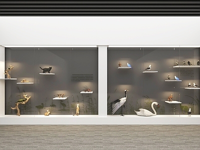 现代其他展厅 湿地保护动物展示