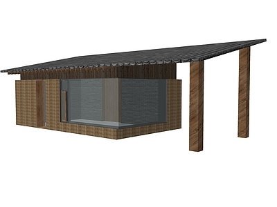 现代其他景观小建筑 门卫建筑
