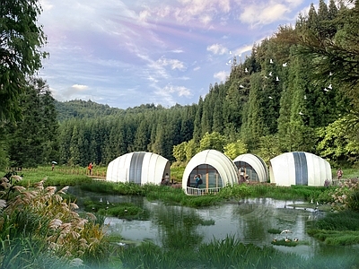 现代张拉膜 星空房 贝壳民宿 帆船帐篷 贝壳帐篷 船型帐篷