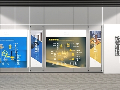 现代工业其他展厅 现代钢铁工业展厅 不锈钢制品流程