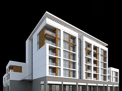 现代简约其他住宅外观 多层建筑