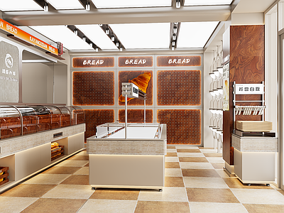 现代甜品面包店 面包店 烘焙店 蛋糕店 零售店