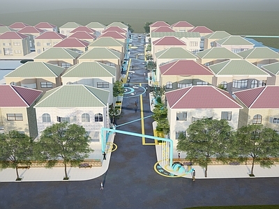 新中式中式小区景观 居住区景观 公共景观 景观小品