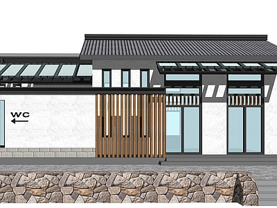 新中式小公建 公共厕所