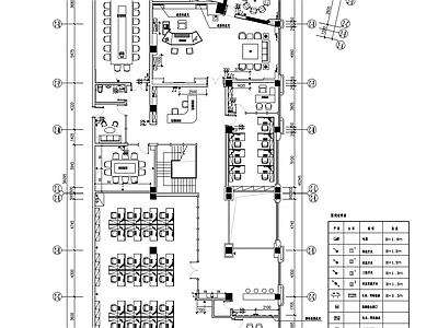 现代整体办公空间 投资公司办公室室 施工图