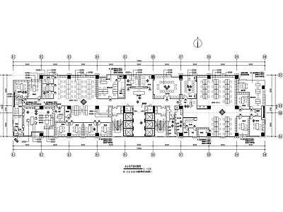 现代整体办公空间 现代投资公司办公 施工图