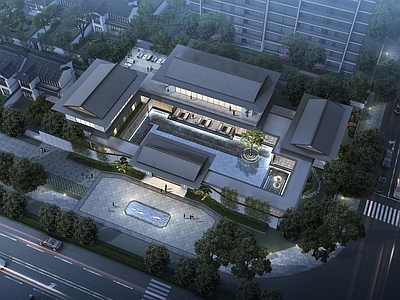 新中式现代小公建 会所 茶室 生活馆 售楼处