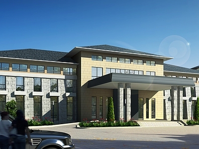 新中式其他公共建筑 建筑 公共建筑 外观