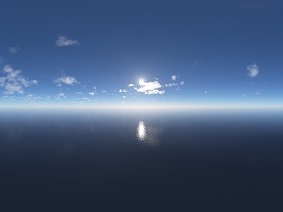 现代天空HDR 白天 高空 海面 航拍 鸟瞰
