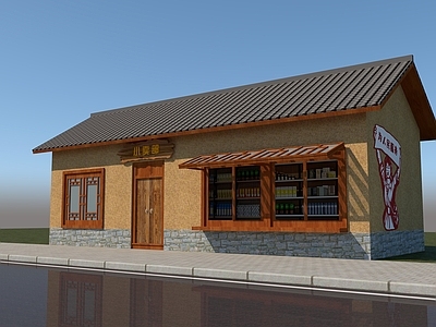 新中式中式其他商业建筑 复古小商店