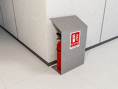 灭火器 灭火器 灭火器专业放置 拉丝不锈钢 高端灭火器挡板