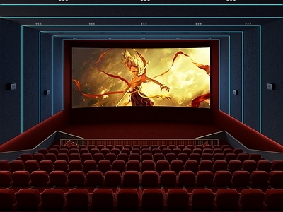 现代电影院 电影院 哪吒热映
