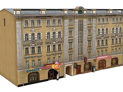 现代其他建筑外观 美式建筑楼