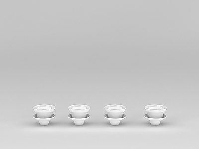 现代麻将桌 中式风格白瓷茶杯