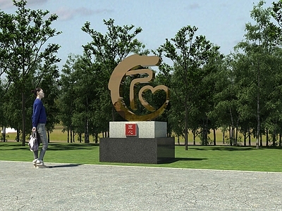 现代工业景观雕塑 金属雕塑 不锈钢雕塑 公园景观 公园小品