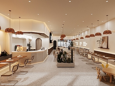 现代咖啡厅 奶茶店 甜品店