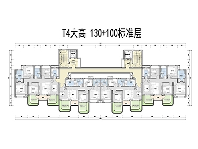 现代住宅楼建筑 第四代住宅 施工图