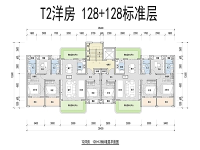 现代住宅楼建筑 第四代住宅 施工图