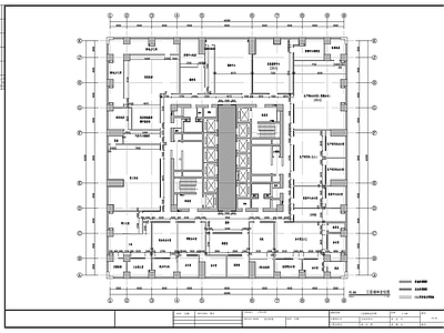 现代整体办公空间 大型燃气运营专业 公司办公楼 施工图