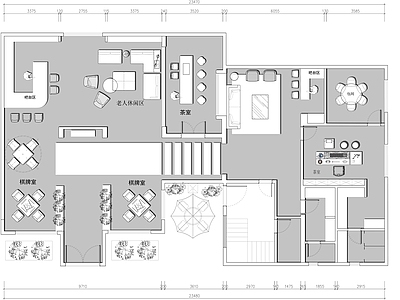 现代其他工装空间 老人活动中心 施工图