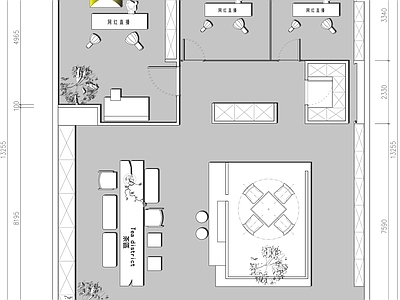 现代其他工装空间 直播间 施工图