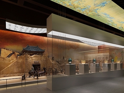 新中式中式博物馆 博物馆 展馆
