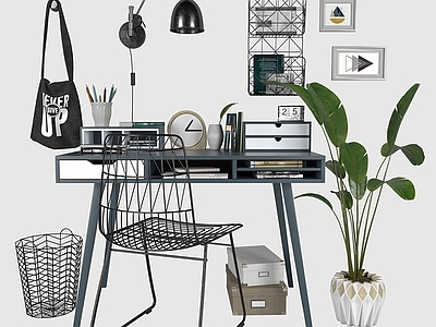 现代北欧书桌椅 书桌椅