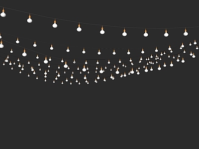 现代灯具组合 氛围灯 网红