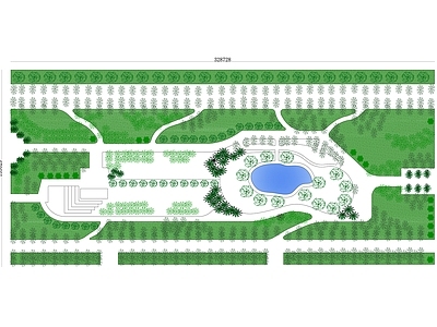 景观平面图 市政公园 城市绿地 公共花园 都市休闲公园 城区绿化带 施工图