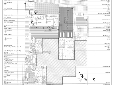 现代庭院 庭院景 施工图