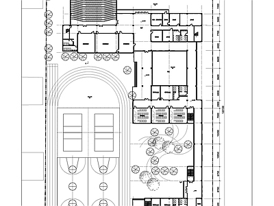 现代学校建筑 24班小学设计 现代风格学校设计 施工图