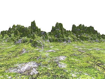 现代其他景观 山体 公园景观 群山峻岭 山地公园 自然山体