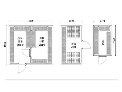 现代其他餐饮空间 冷库布局设计图 冷冻库平面图 冻库设计平面图 冷藏库规划图 冷库结构设计图 施工图