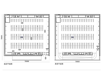 现代停车场 多层停车楼设计图 立体车库项目图 停车场多层结构图 多层停车设施规划 立体停车项目方案 施工图 停车场
