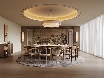 新中式包厢 新中式餐厅包间