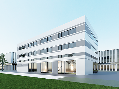 现代厂房 现代工业厂房 多层厂房 厂房建筑 现代厂房 多层办公