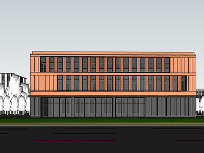 现代厂房 现代工业厂房 厂房建筑 现代简约厂房 方形厂房 多层办公