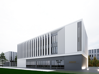 现代厂房 现代工业厂房 多层厂房 厂房建筑 多层办公 现代简约厂房