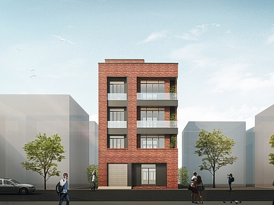 现代简约多层住宅 住宅 别墅 自建房 公寓 多层建筑