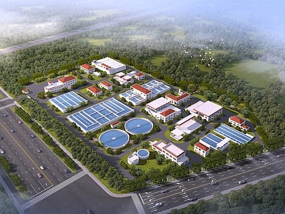 工业其他工业建筑 污水处理厂 建筑