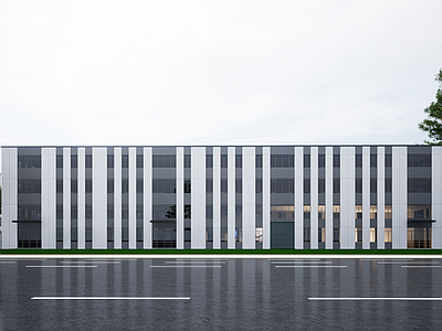 现代厂房 现代工业厂房 多层厂房 厂房建筑 方形厂房 现代简约厂房
