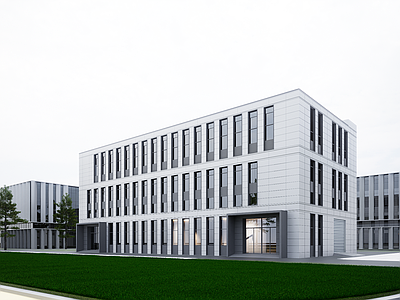 现代厂房 现代简约厂房 多层厂房 厂房建筑 多层办公 现代工业厂房
