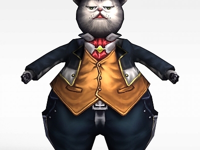 现代虚拟人物 猫人