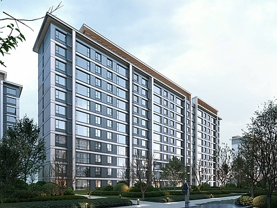 现代简约多层住宅 洋房 多层住宅 绿城